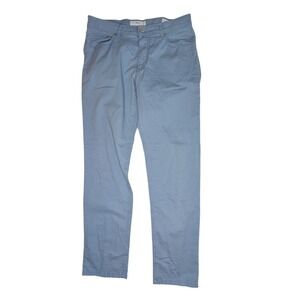 Brax Pants Mens 33x32 Light Blue Cooper Fancy Regular Fit Textured Five-Pocket